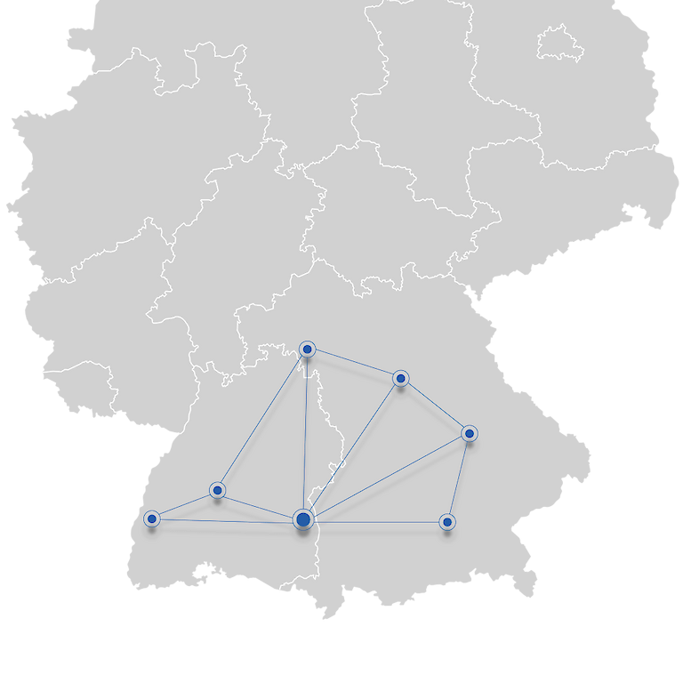 Standorte der Regionalzentren