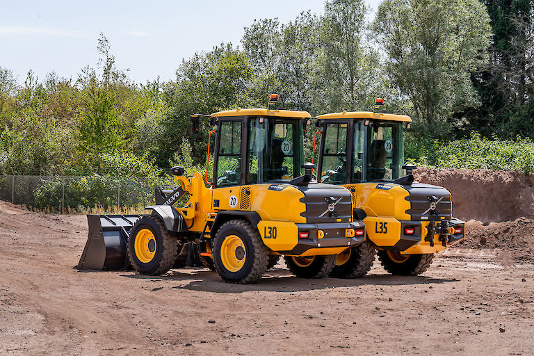 In Bestform: Die kompakten Radlader Volvo L30 und L35 der neuesten Generation.